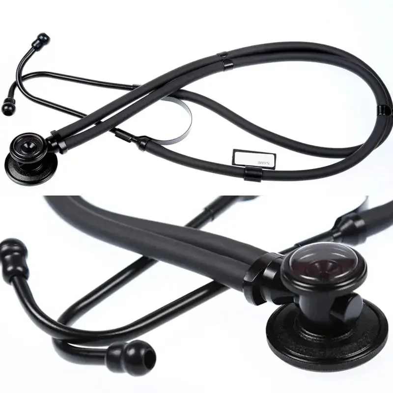Multi-function Stethoscope Double-sided Double-tube Stethoscope To Listen To Fetal Heart Extended Luxury Black Plating
