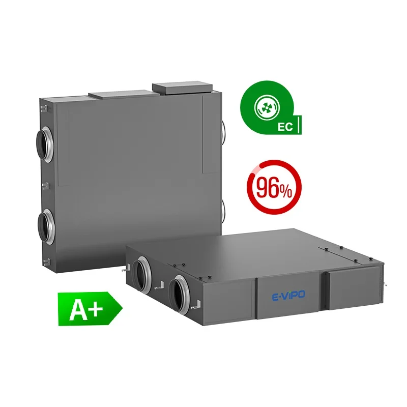 Sistema di ventilazione meccanico per il recupero del calore del ricuperatore d'aria con motore BLDC EC Bypass estivo