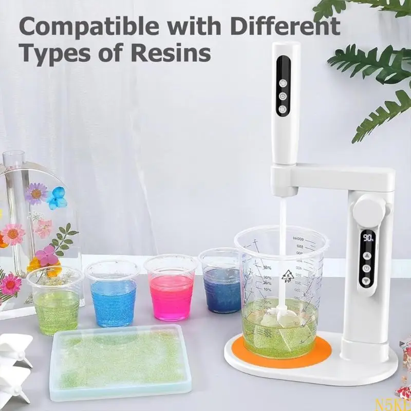 Mixer Resin 5 Kecepatan Efisien untuk Pencampuran Epoksi Praktis Cocok untuk Penggemar Seni Kerajinan dan Pembuatan Perhiasan