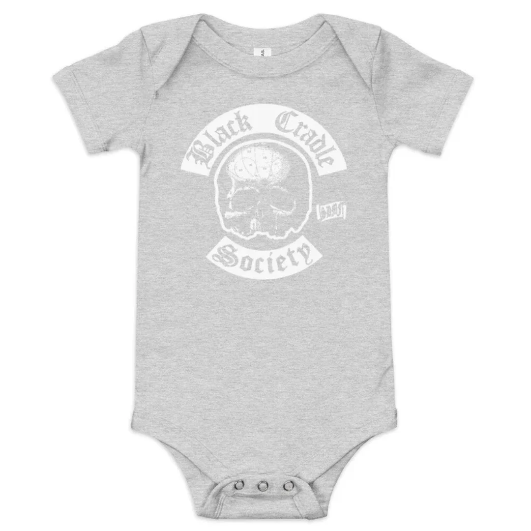 Black Cradle Society Emo Music Baby Clothes Alternative Music Krib Baby Clothes Slayer Helmet Rock Hard Heavy Metal