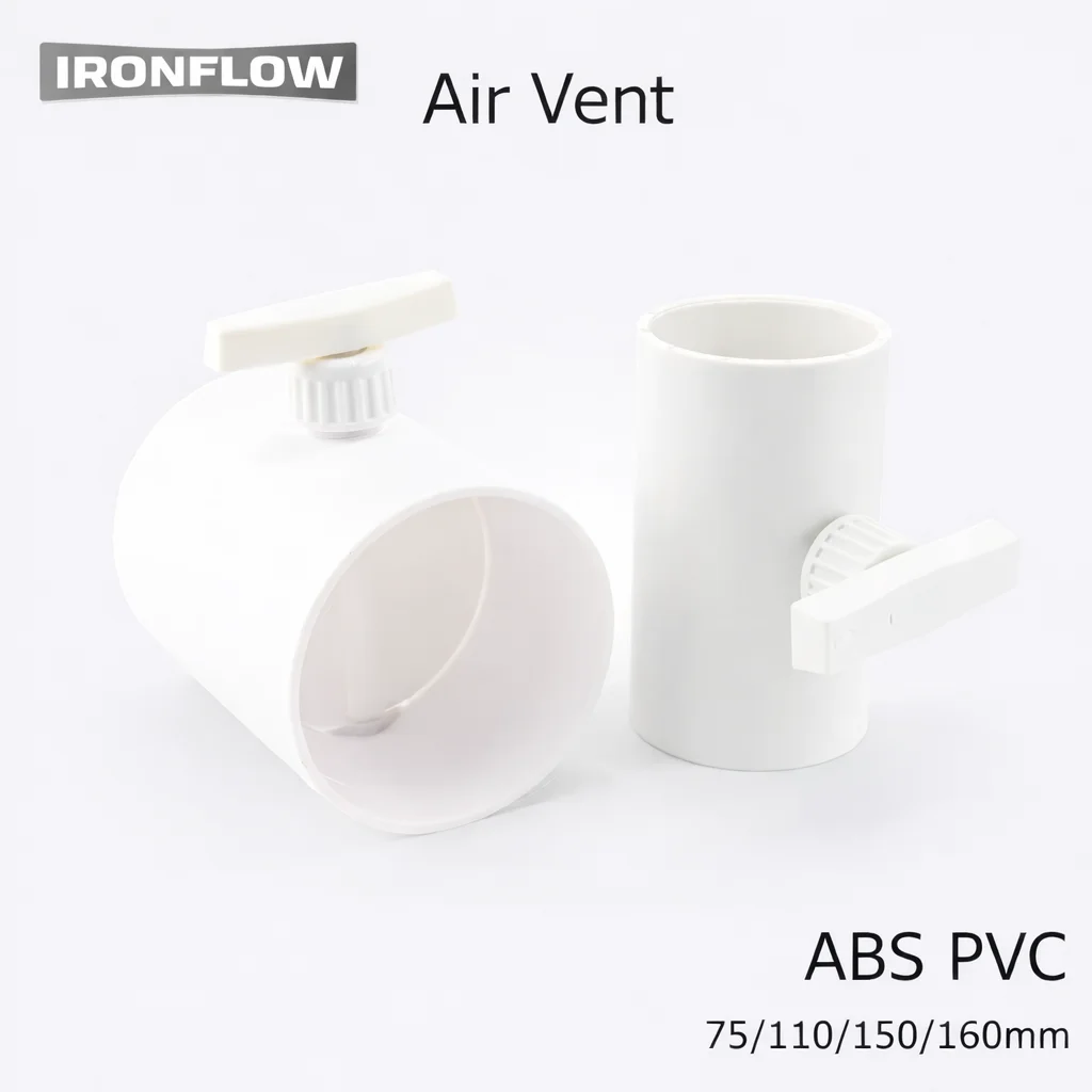75 100 110 150 160mm ABS Manual Air Valve Plastic Regulating Damper for Ventilation Flexible Duct Air Flow Adjusting Control