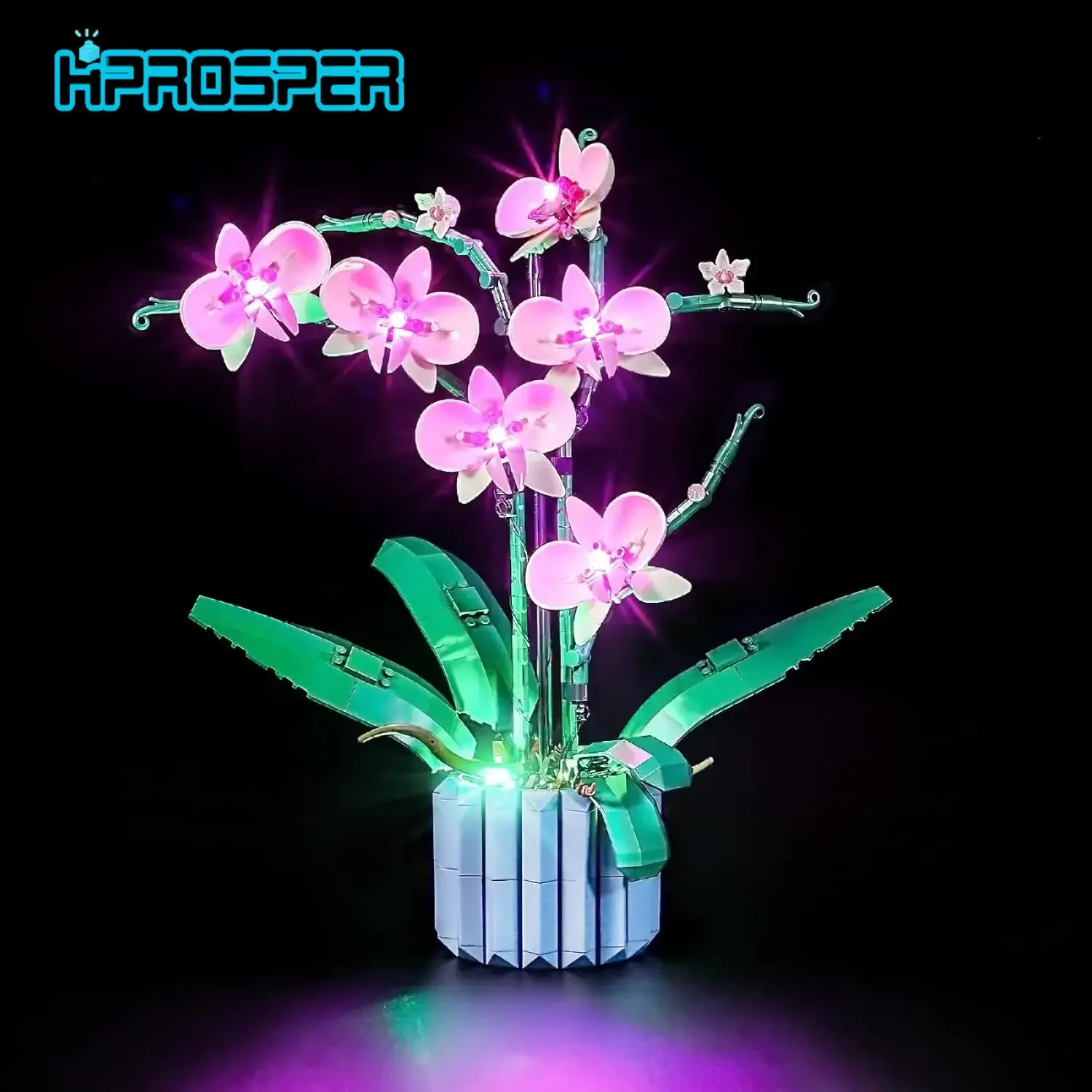 

Hprosper 5V LED Lights for lego 10311 Creator Orchid Decorative Lamp With Battery Box (Not Include Lego Building Blocks)