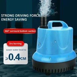 5/10/20/40/60/80W 600-4500L/H Submersible Pump 220V Aquarium Fish Pond Waterpumps Tank Nozzle Ocean Temperature Control Cleaning