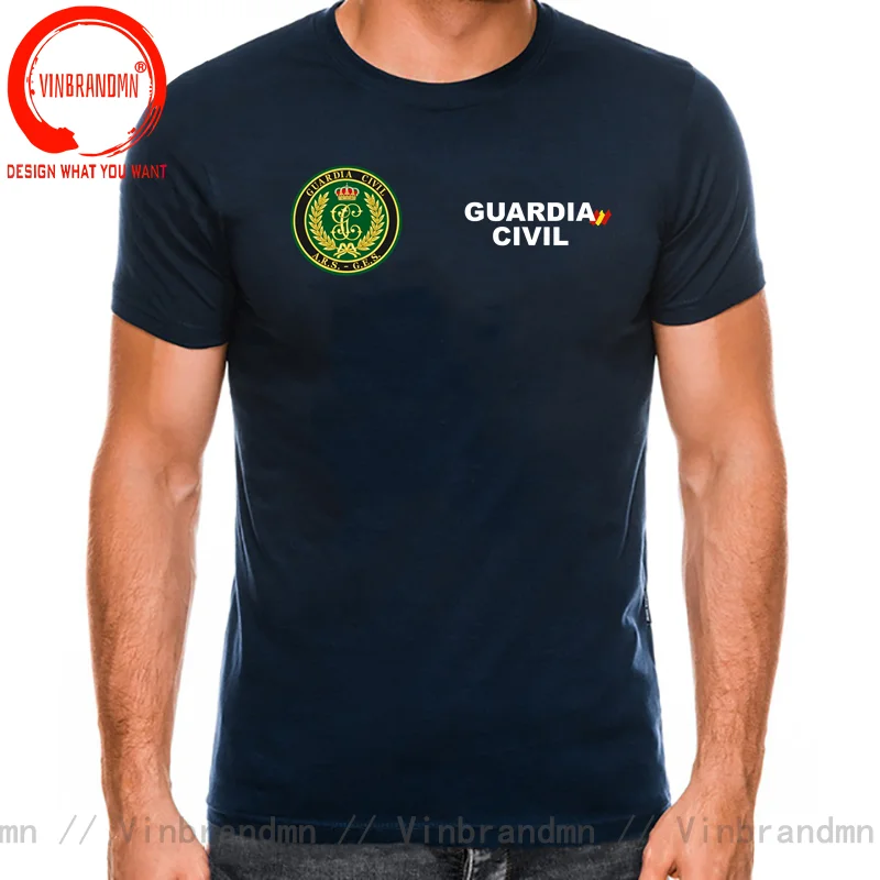 Espana Guardia Civil Seprona Spain Civil Guard Emblem T-Shirt Men Short Sleeve Cotton Casual T Shirt Loose Top Plus Size 5XL 6XL