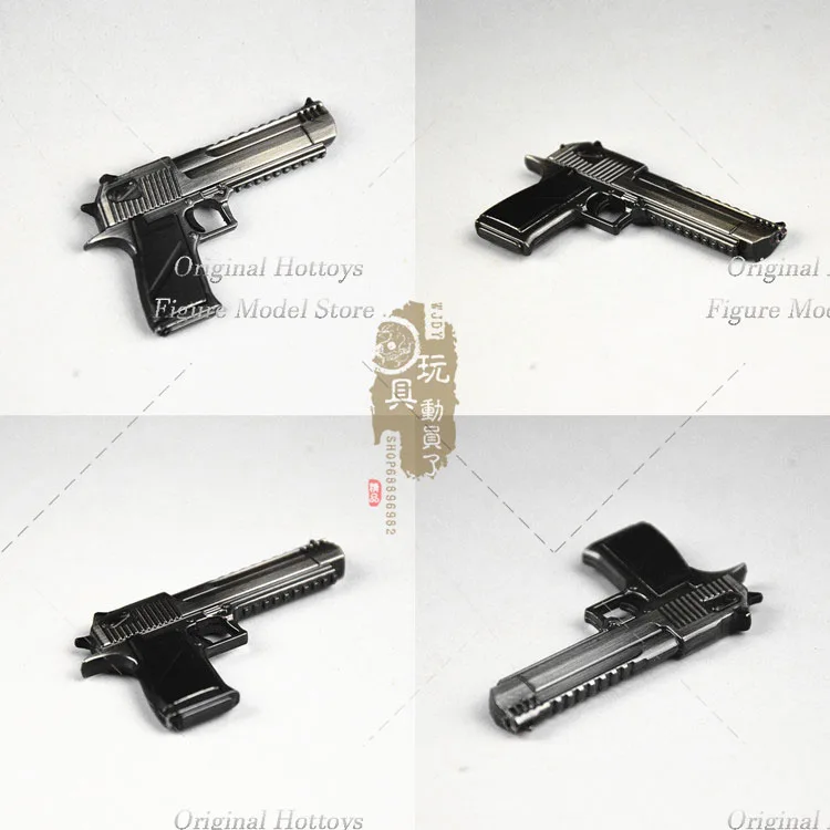 Modelo de pistola de soldado en miniatura, modelo de pistola pequeña, Desert Eagle P92 Colt, rueda izquierda Glock Python Fit, juguetes de figuras de acción de 12 pulgadas, 1/6