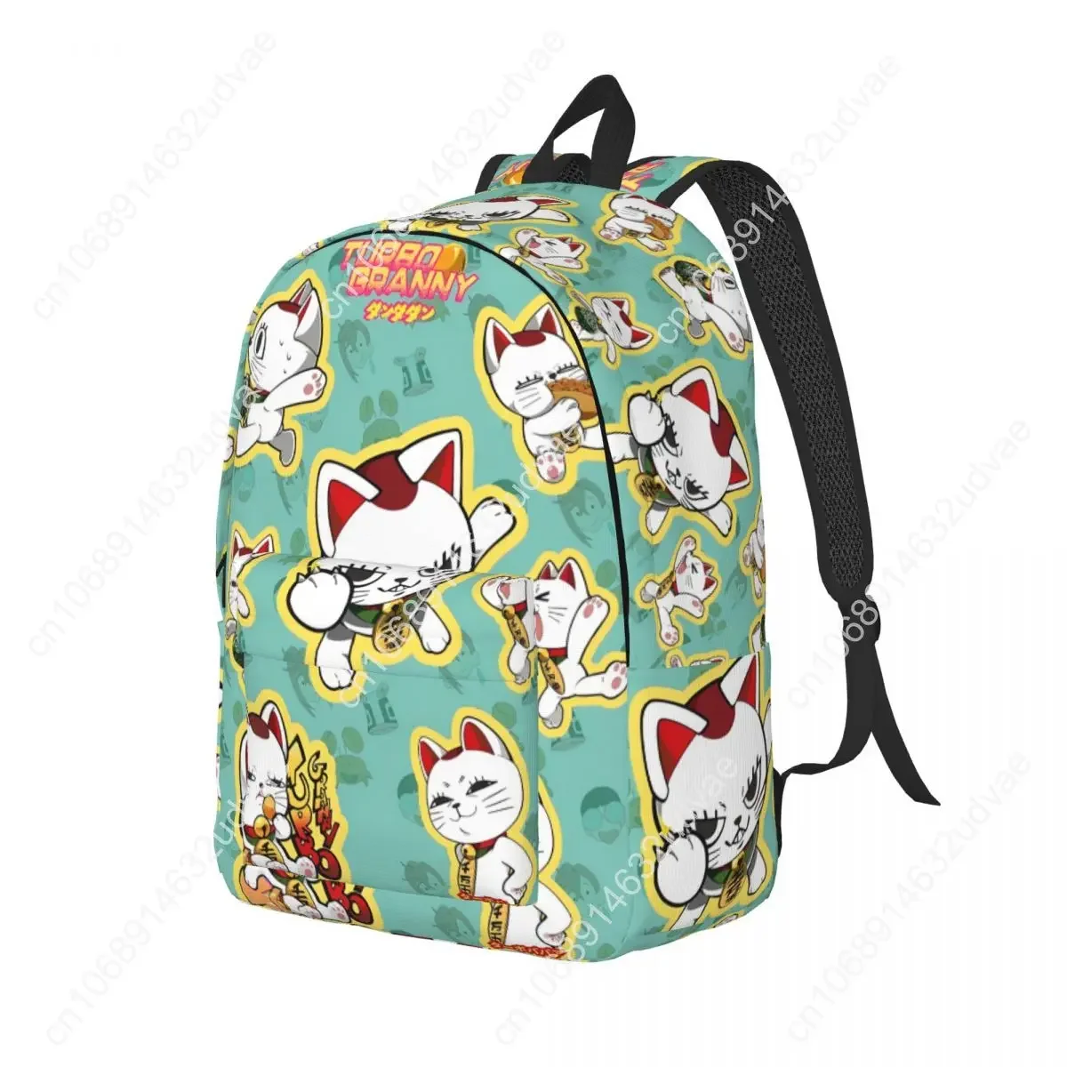 Dandadan Lucky Turbo Granny Backpack for Men Women Casual High School Work Daypack Japan Anime College Shoulder Bag Durable