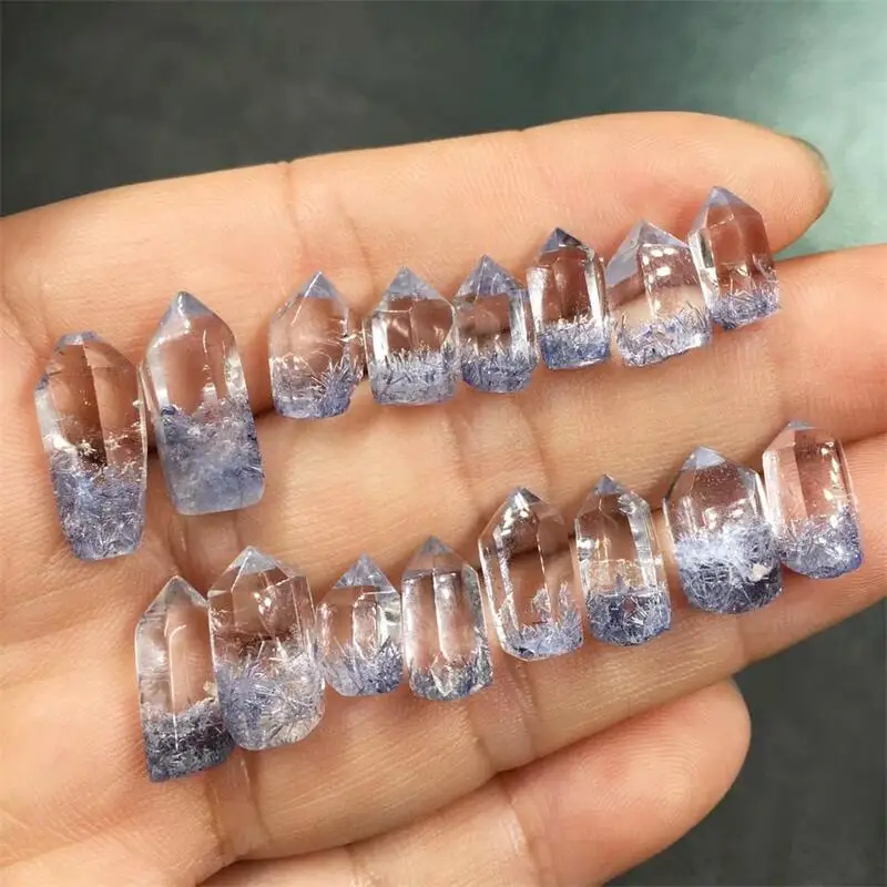 Natural Dumortierite Point Quartz Crystals Tower Healing Energy Natural Stone DIY Home Room Decoration Gift 1PCS