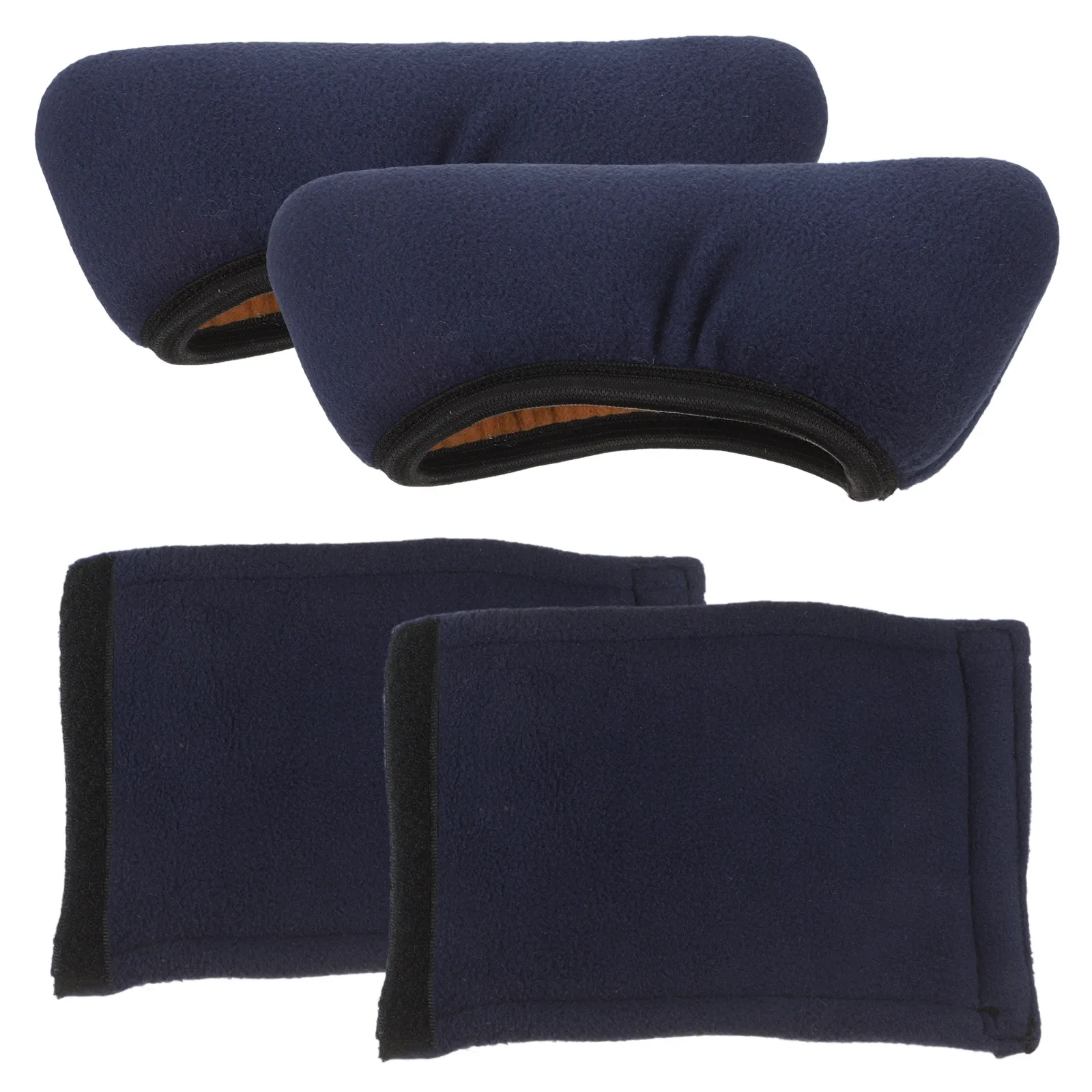 

2 пары подушечек для костылей, подушечки для подмышек, синий флисовый чехол на ручку, удобный противоскользящий дизайн, подходящие костыли для предплечья