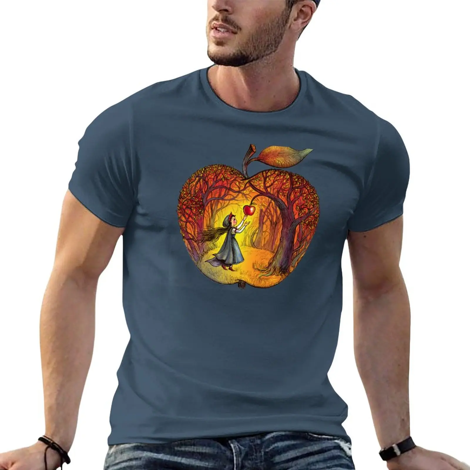 

Autumn apple story T-Shirt sweat shirts customized t shirts t shirts for men graphic