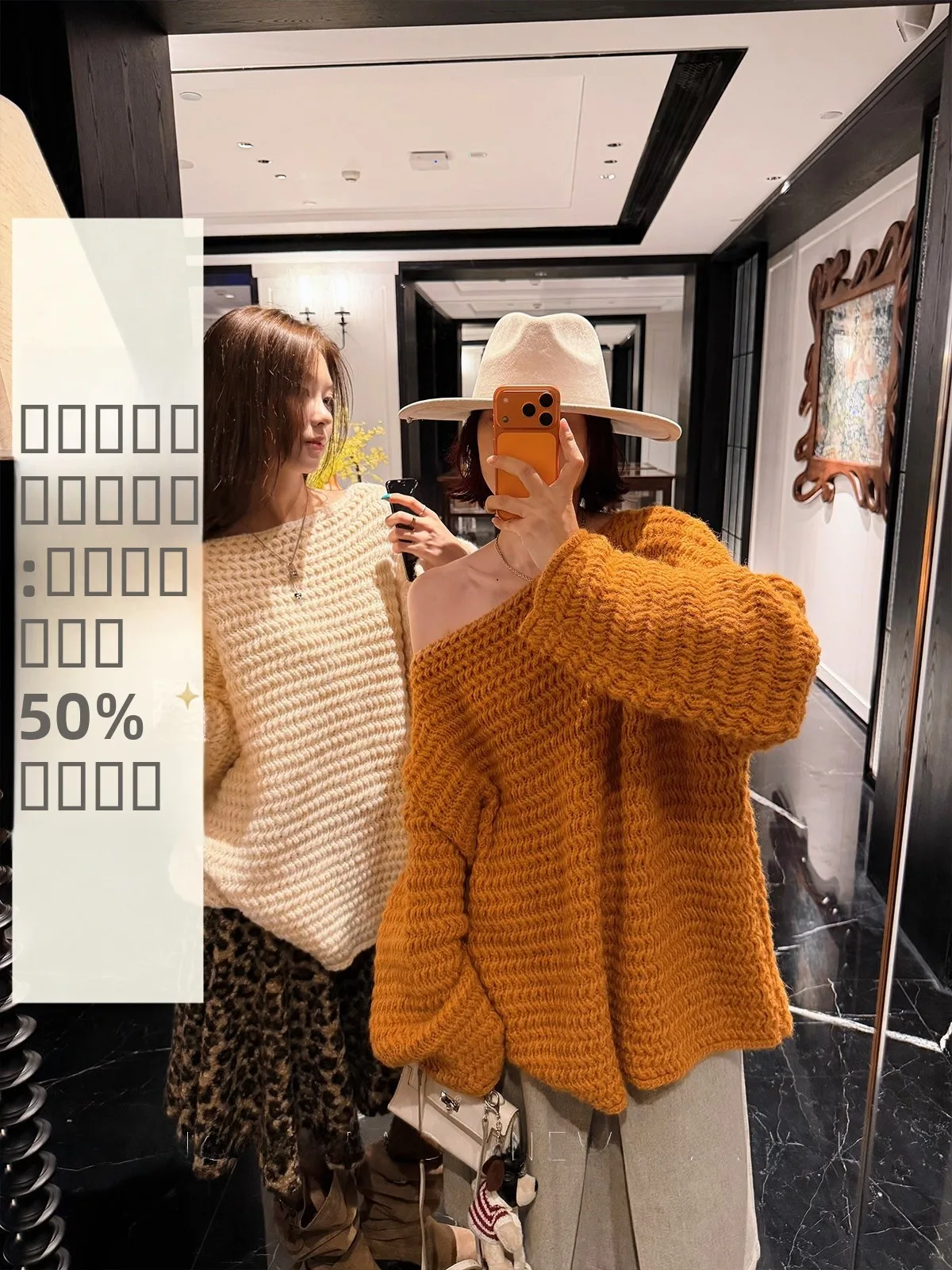 

Bulky Needle Open Shoulder One-Shoulder Sweater Jacket Women Loose Outerwear Commute Style Hollow out Long Sleeve Thickened