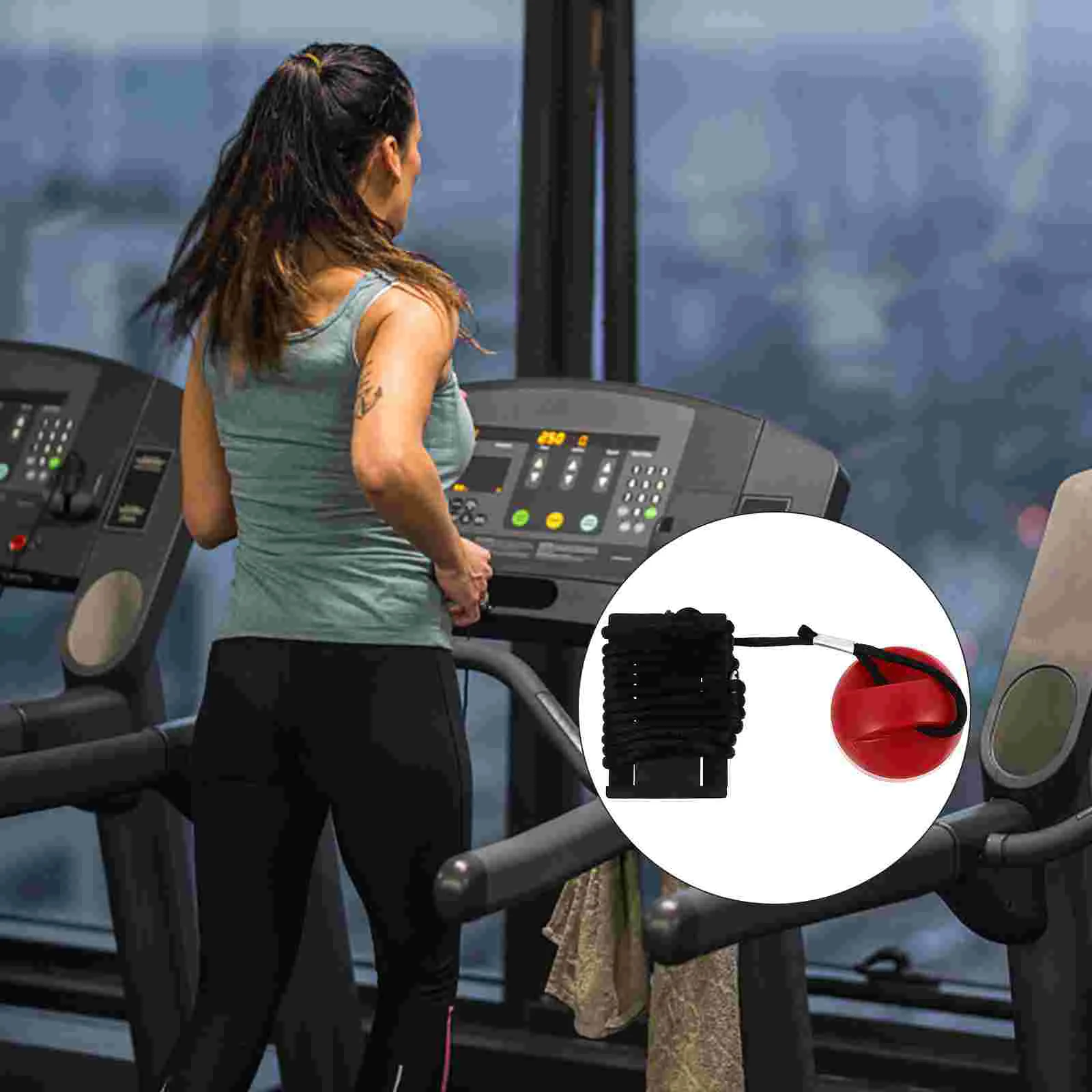 

Universal Emergency Stop Switch Keys Exercise Bands Resistance Magnet Treadmill Clamp Lock