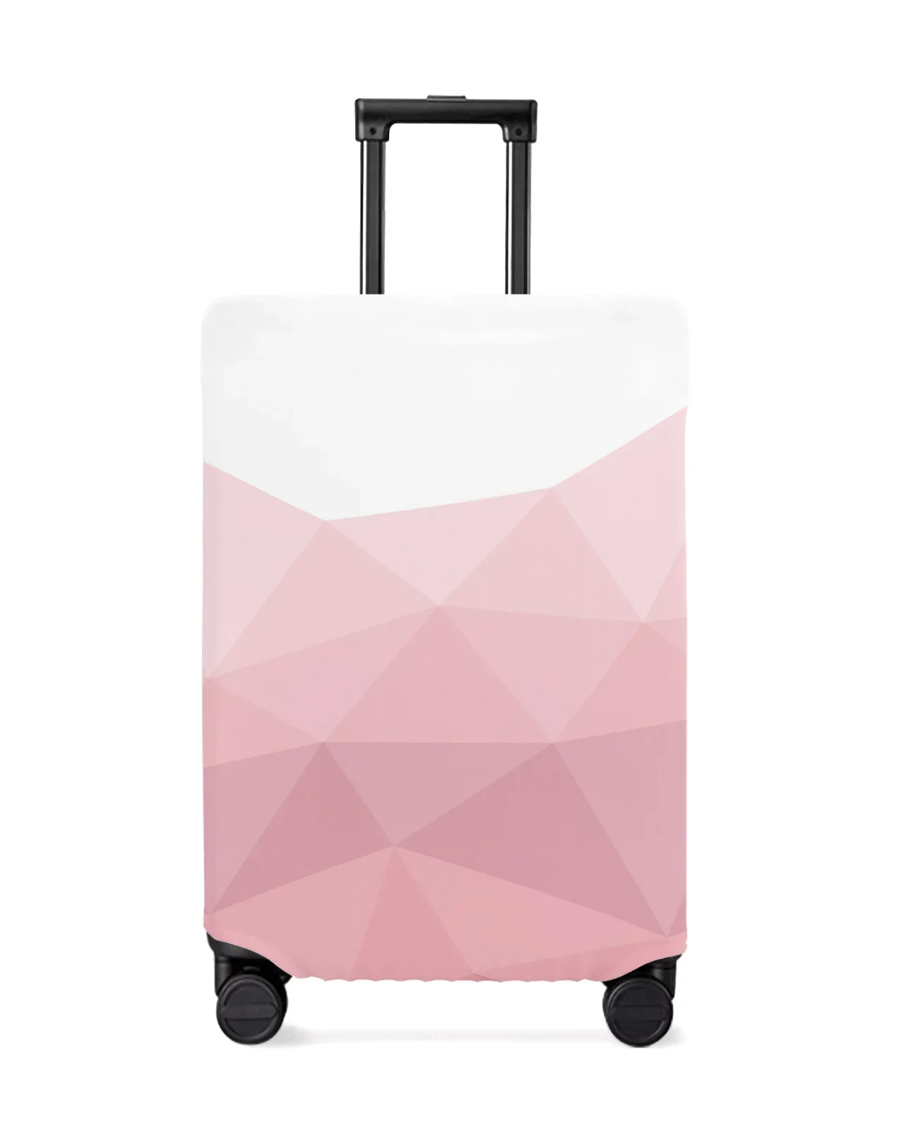 Geometric Triangle Pink Gradient Travel Luggage Protective Cover Travel Accessories Suitcase Elastic Dust Case Protect Sleeve