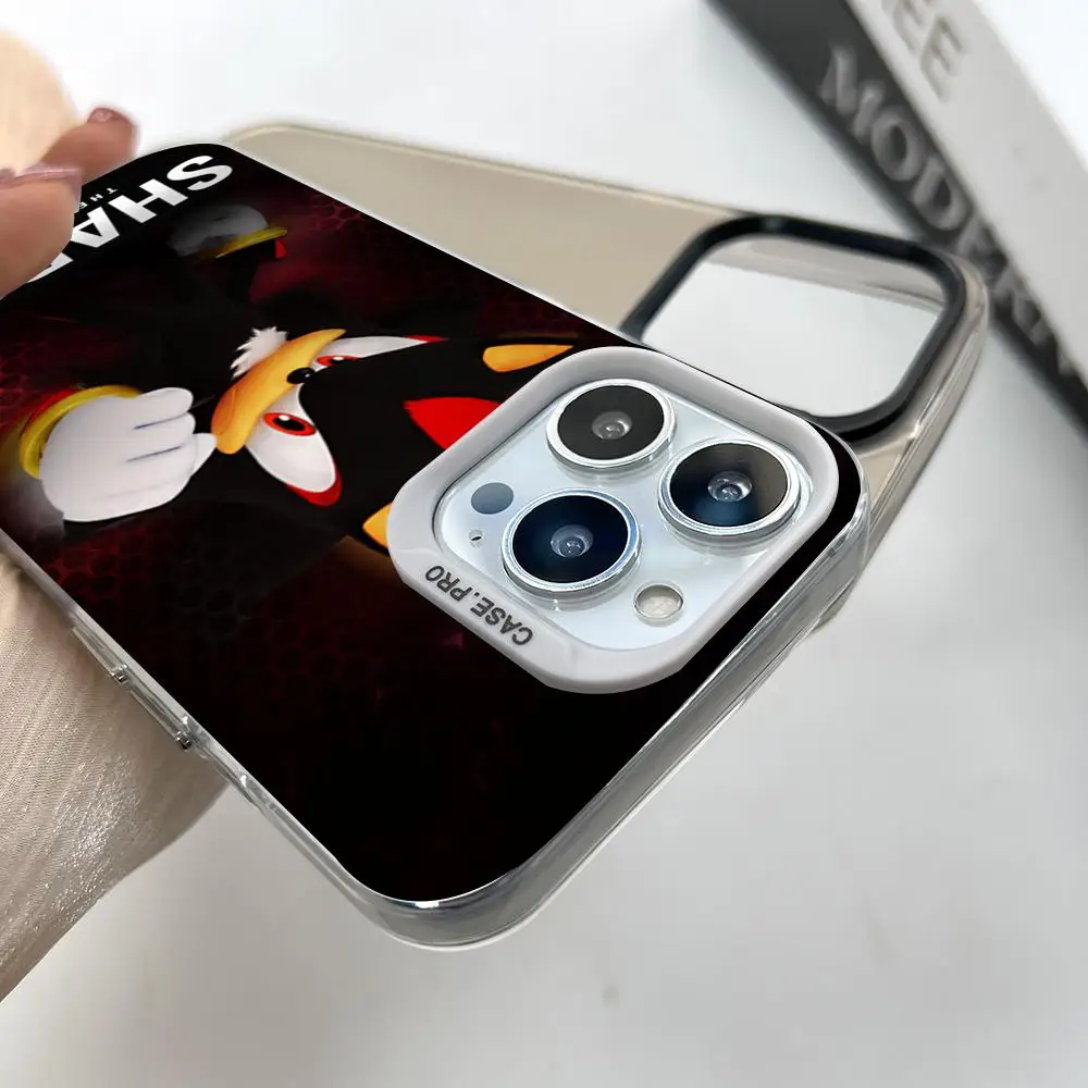 Sonic The Hedgehog 3 Movie MINISO Phone Silver Popular In Korea Wholesale Case For IPhone 16 15 14 13 12 Pro XR Shockproof Colo