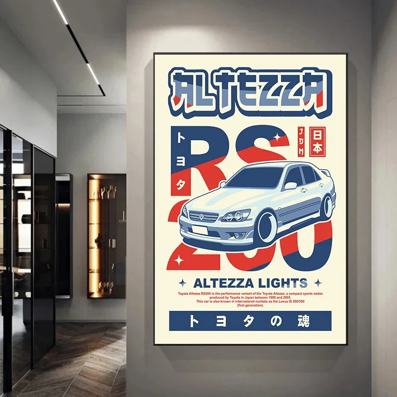Minimalist JDM Car Poster Mode - Home Office Marketing avaliação e preço