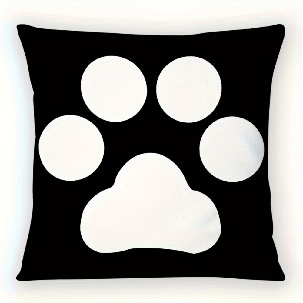 Wear Resistant Polyester Throw Pillow Cover Invisible Zipper Multi-Scene Festival Decor
