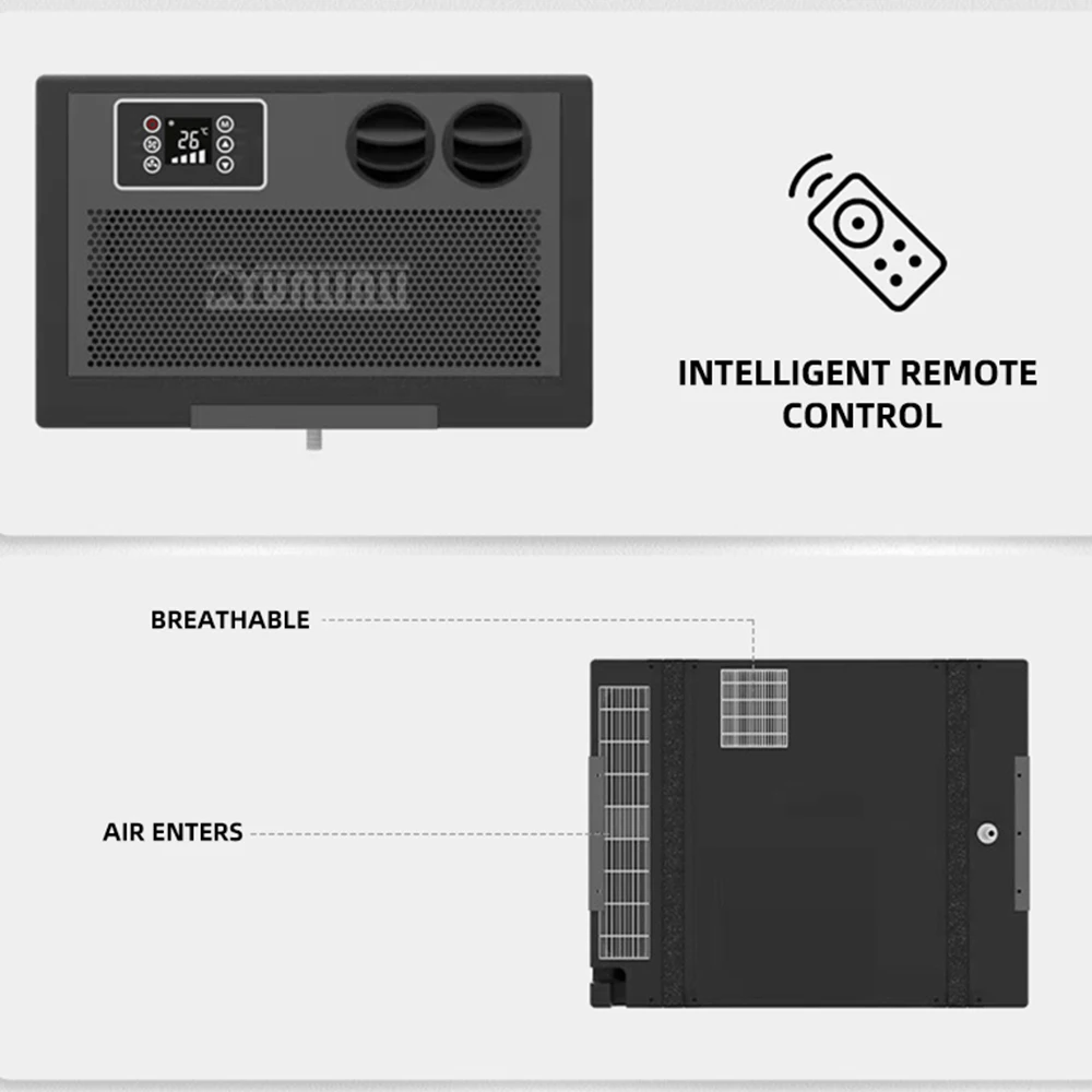 

Электрический кондиционер для кемпинга, встроенная внутренняя установка, мини-воздушная кондификация, 24 В, автомобильный кондиционер