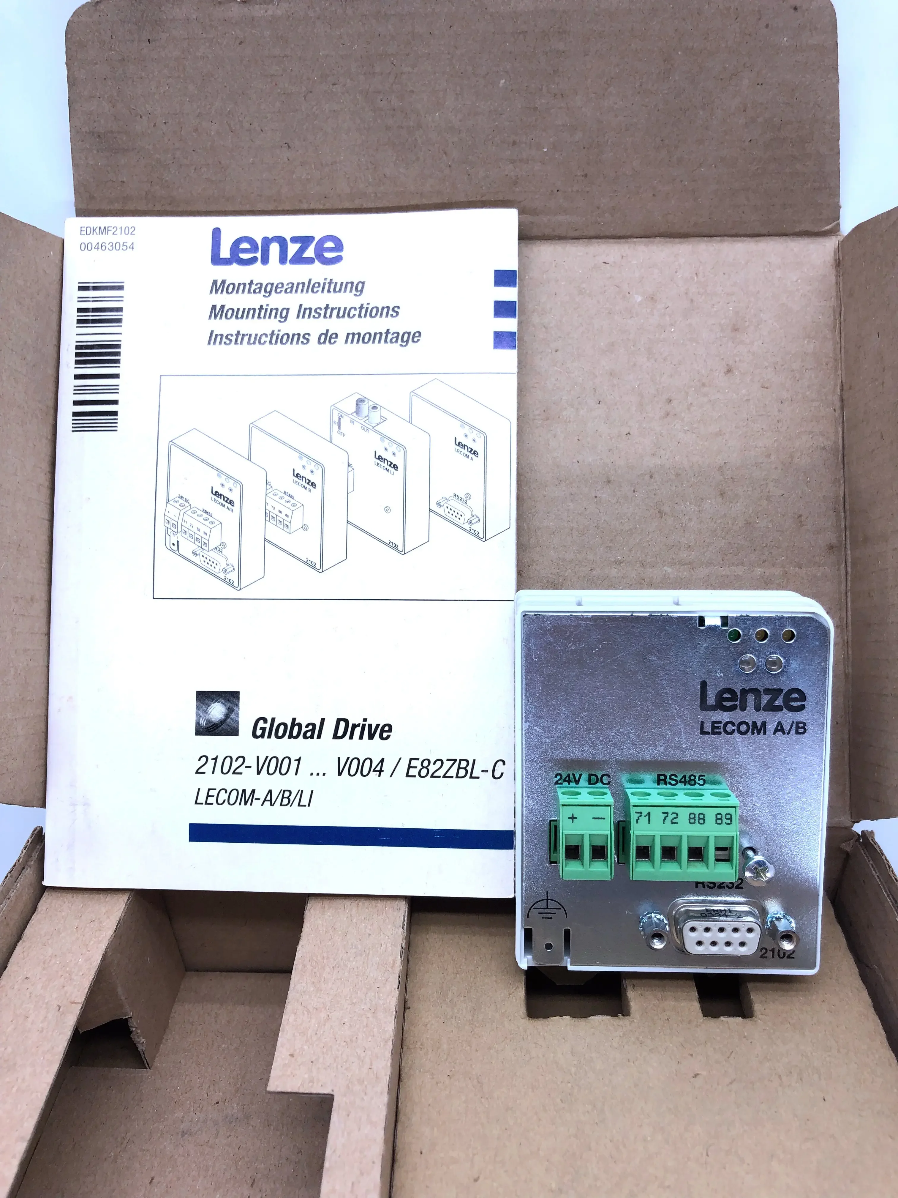 New original Lenz 8200 inverter module EMF2102IBCV001，  EMF2102IBCV002，   EMF2102IBCV003