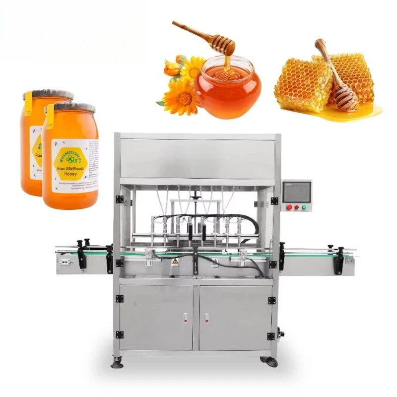 Automatic Weighing High Viscosity Paste Mayonnaise Cooking Oil Small Liquid Honey Bottle Filling Machine
