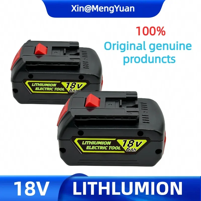 18V Battery 6.0Ah For Bosch Electric Drill 18 V Rechargeable Li-ion Batteryies BAT609 BAT609G BAT618 BAT618G BAT614 + 1 Charger