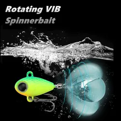 Spinner Bait Metal Jig Sinking VIB Chatterbait  Rotating Vatalion Lure Sea Fishing Tackle Bass Carp Spoon Wobbler Buzzbait