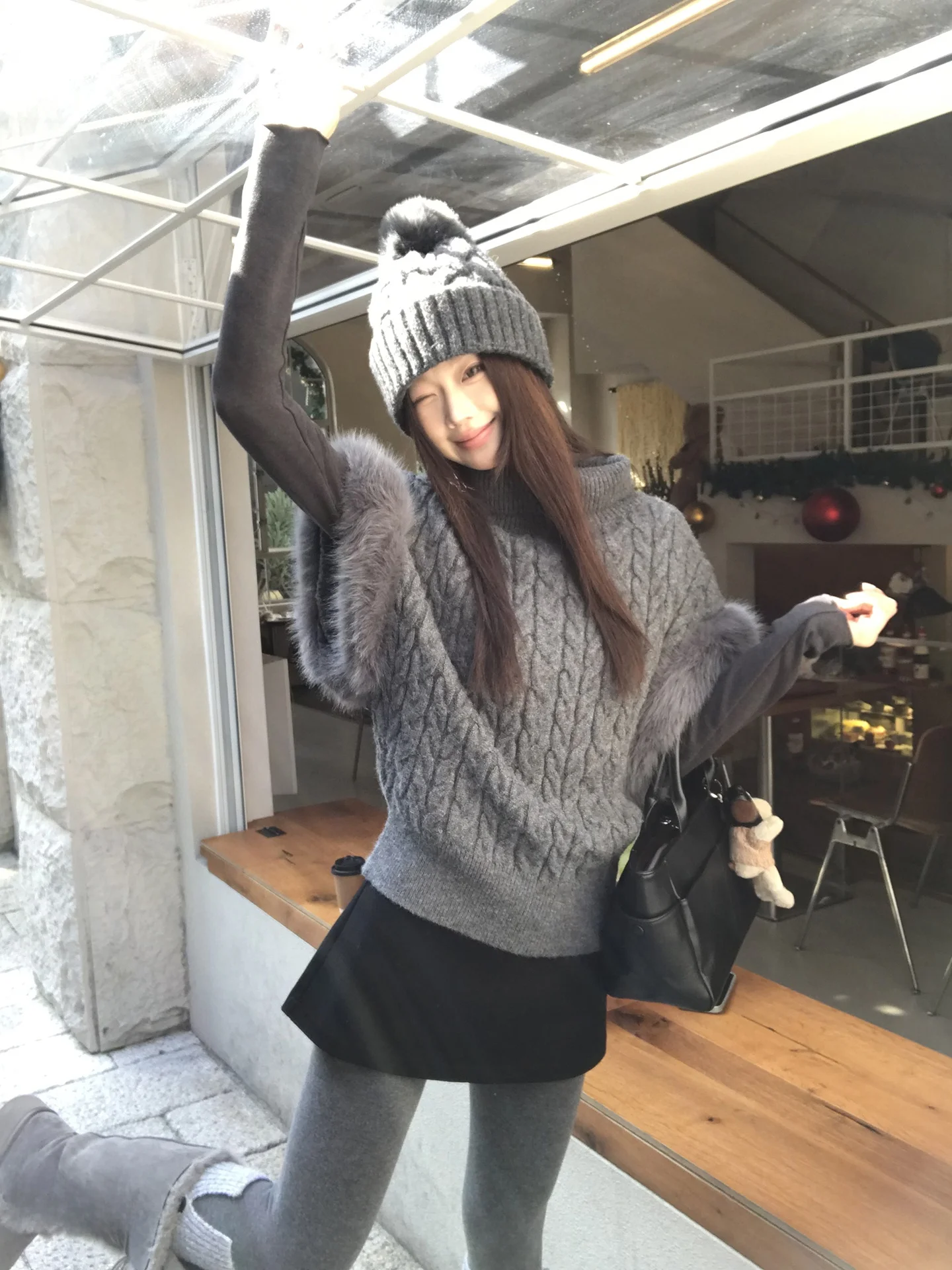 

G Sle High Ne Knitwear Women's Winter Lazy Faionable Top Beautiful Design Sensation Straight Tube ape Pullover