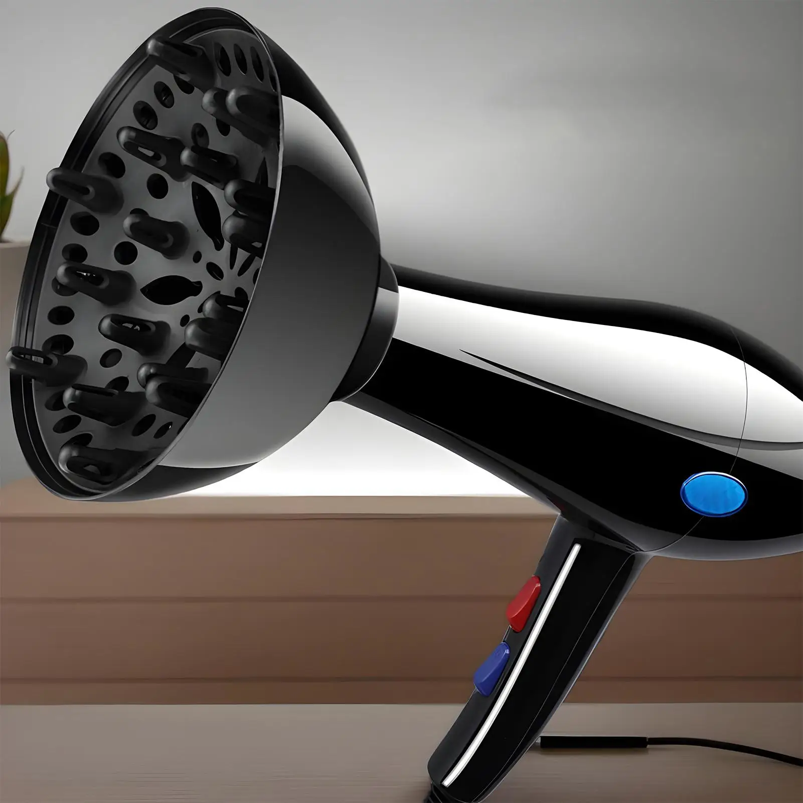 Cabezal difusor para secador de pelo, accesorio difusor para secador de pelo, ajustable de 1.4 pulgadas a 2.6 pulgadas, herramienta de estilismo profesional