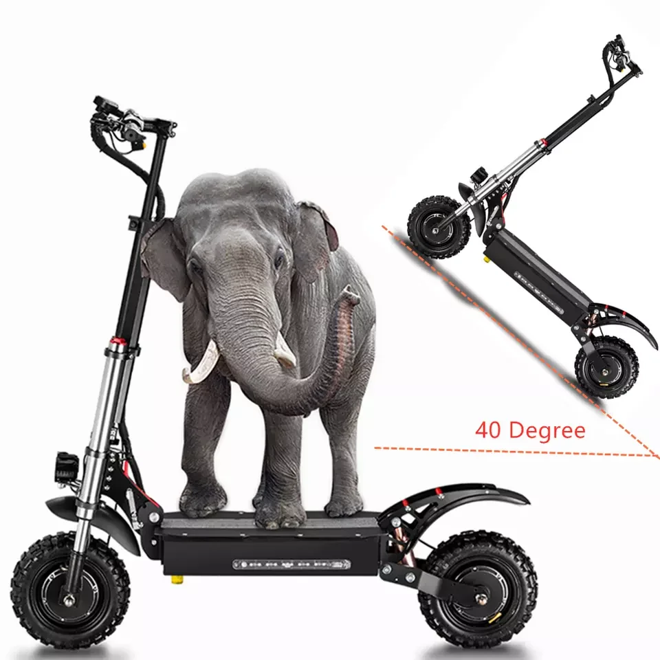 STLF سعر المصنع عالية السرعة قابلة للطي 5600 واط الدهون الإطارات محرك مزدوج قوي سريع على الطرق الوعرة الحضرية الكبار سكوتر كهربائي