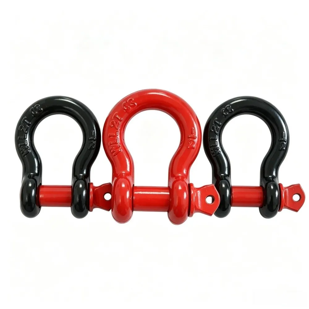 Car Accessories Anti-Rust Tow Shackle U-Shaped Heavy Duty Tow Hook Portable 1/2