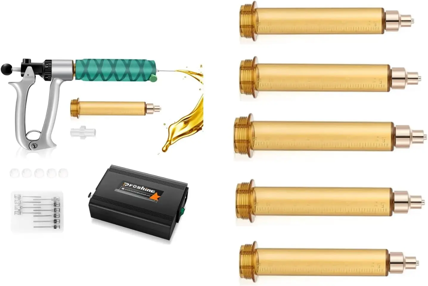 25Ml Filling Gun & 5 25Ml Spare Ba