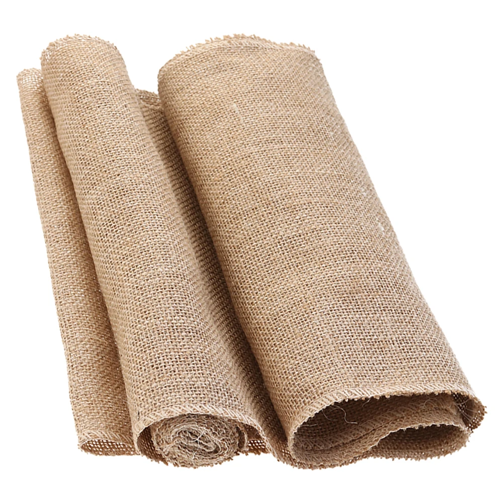 

Linen Tablecloth 30 275cm Pure Color Jute Runner Dining Tables Party Home Decor Farmhouse Style Rectangle Banquet Fitted