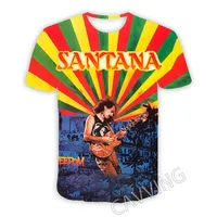 New Fashion Women/Men's 3D Print  Santana Band  Casual T-shirts  Hip Hop Tshirts Harajuku Styles Tops Clothing   T01