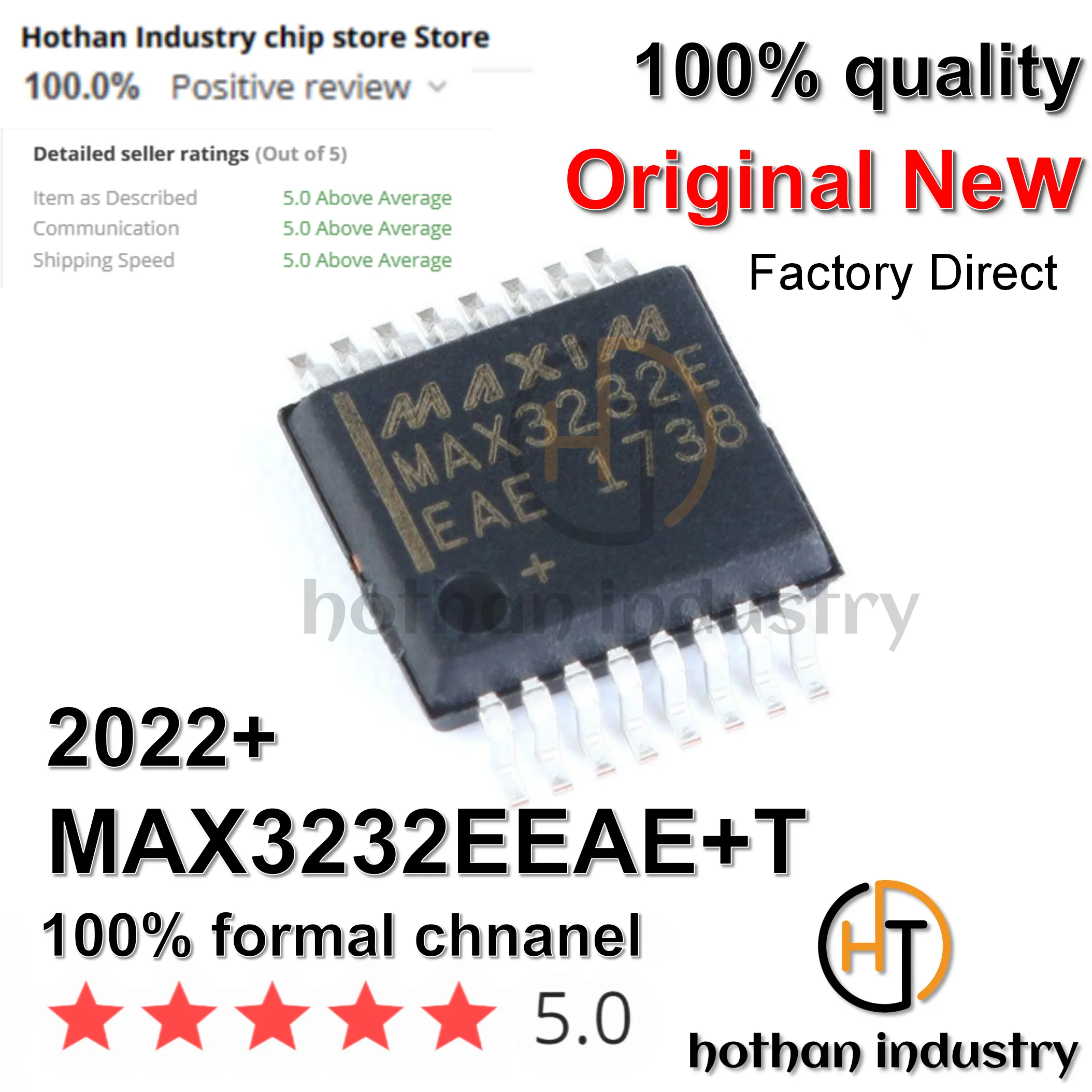 【1-10pcs】MAX3232EEAE MAX3232EEAE+T High Quality New 100% Original RS-232 Interface IC +/-15kV ESD-Protected, Down to 10nA