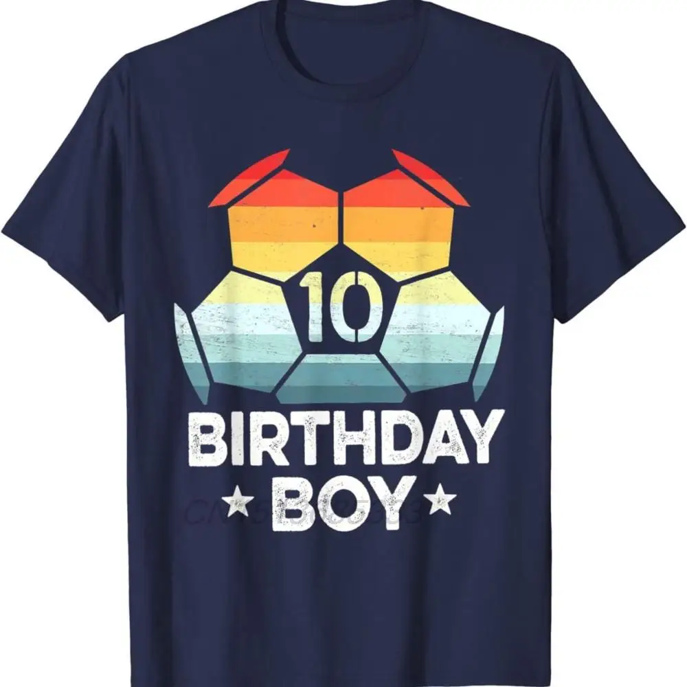 10 Year Old Soccer Player Gifts 10th Birthday Men T Shirts The Goal-father Dad Goalkeeper Man Vintage Cotton Top Shirts Clothing