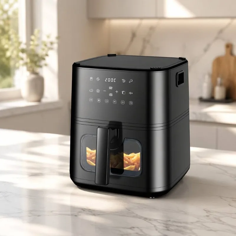 Airo Daily Use Oven Touch LED Screen Hot Air Oven Factory Air Fryer Detachable Pot Box Quick Cook Oven No Oil Cooking
