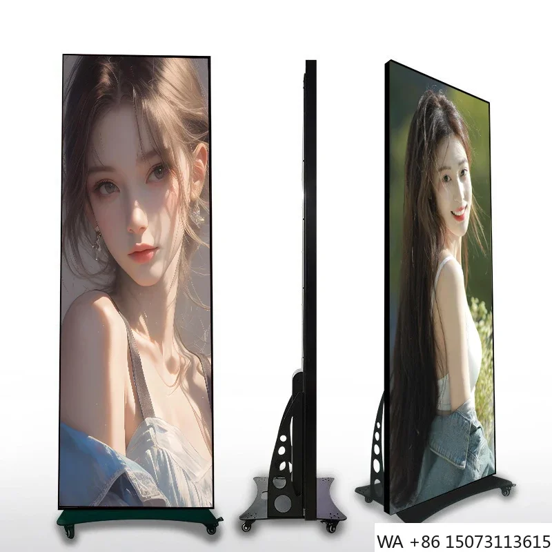 

Indoor Vertical LED Poster Floor Standing Panel for Clothing Stores Retail