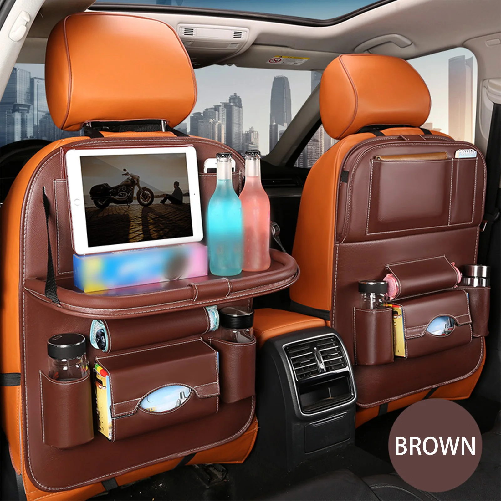 Car Seat Back Organizer Bag Easy to Install Automobiles Car Interior Accessories Suitable for Safe Driving Experience