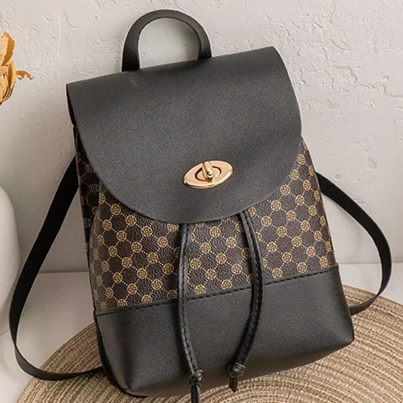 Mochila Atmosfera Elegante com Design Pode Ser Carregada, Simplicidade Cor, Bolsa Diamante para Senhora, Tendência