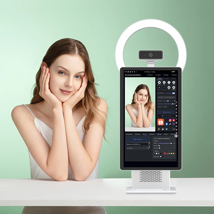 

15,6-дюймовая машина для прямой трансляции Ai Оборудование для прямой трансляции видео Студийное оборудование для прямой трансляции