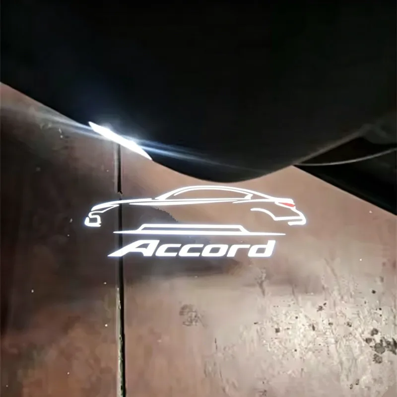 2 Stück LED-Autotür-Willkommenslicht, Ghost Shadow Courtesy Lamp Projektor Zubehör für Accord 9. und 10. Generation 2014-2022 2019 2020 2021