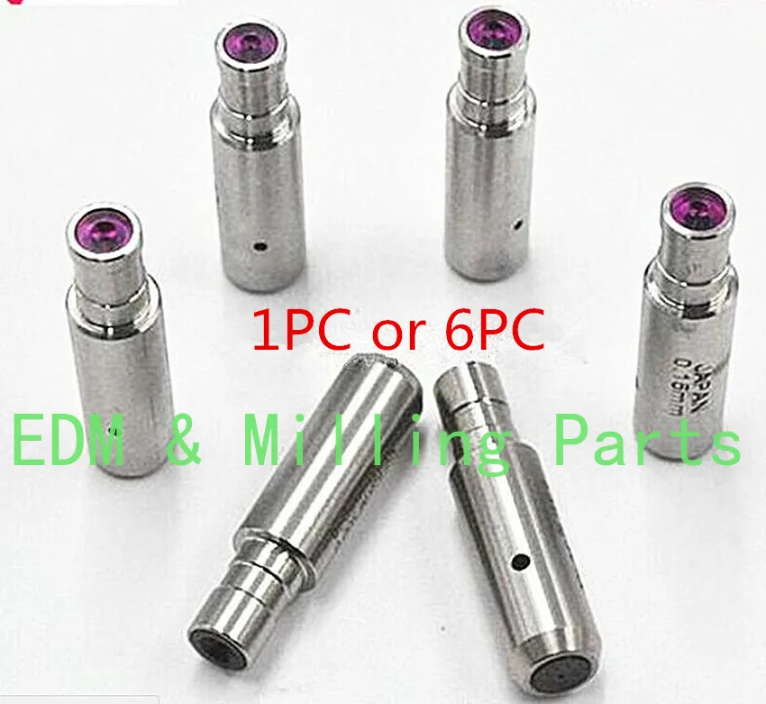 

1PC/6PC Wire EDM Drilling Machine CZ140 Pipe Ruby Guide 30x8x5x6mm 1.3mm - 2.6mm For CNC Machine Service