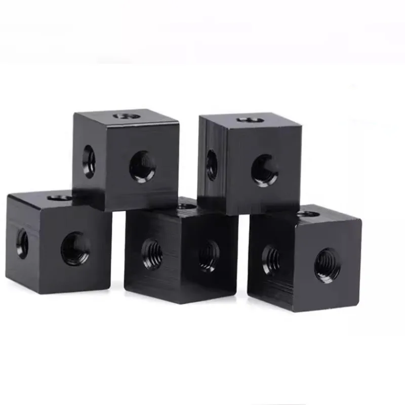 10PCS M3 M4  colourful Square Fixed Block Square Corner Nut Six-Sided Thread Plate Link Block  Fixing Acrylic Box
