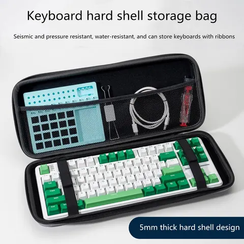1 Piece Keyboard Hard Shell Storage Bag Dust-proof Waterproof Seismic And Pressure Resistant For 60 64 68 75 82 87 96 98 104 108