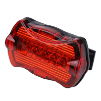 Waterproof Bike Bicycle Cycling 5 LED Night Safety Flashing Rear Tail Light Lamp Plastic 6.5 X4 X2.5cm Bicycle Light Bracket