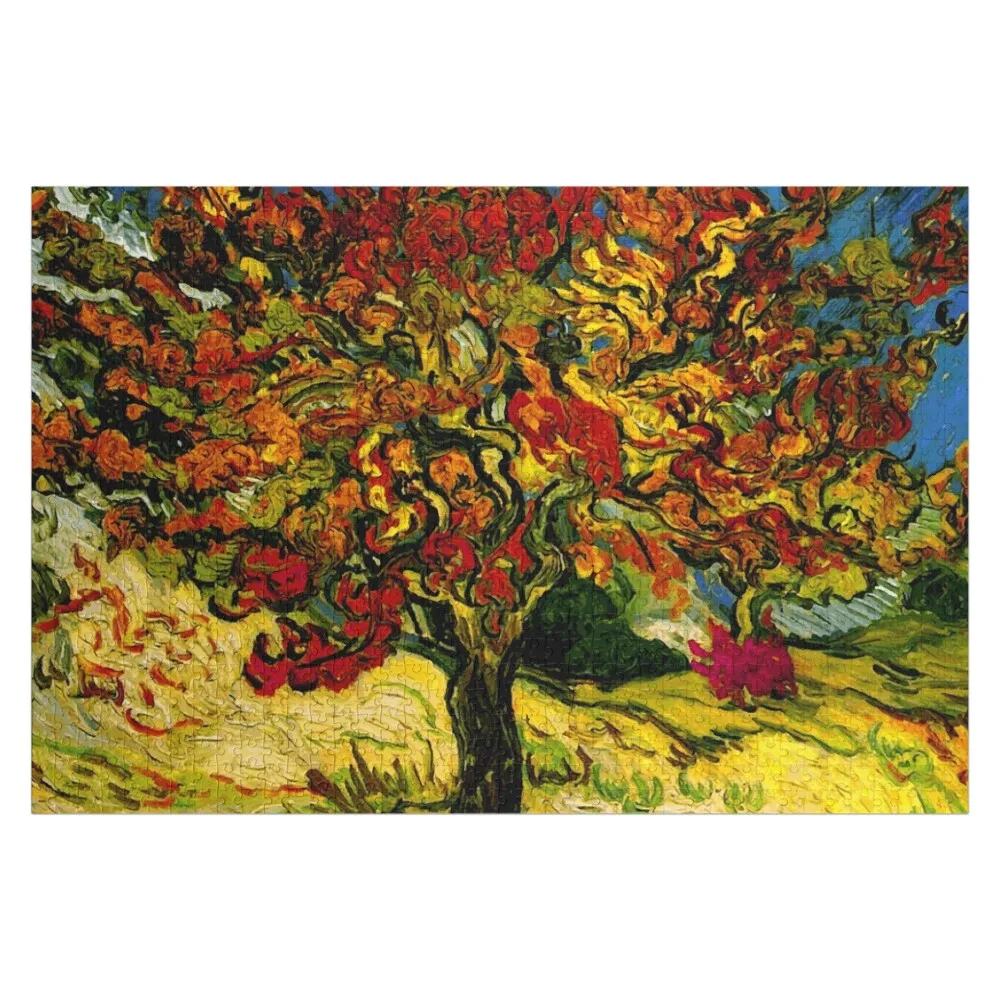 

Van Gogh Mulberry Tree Print Jigsaw Puzzle Baby Toy Wooden Compositions For Children Personalized Gift Custom Child Gift Puzzle