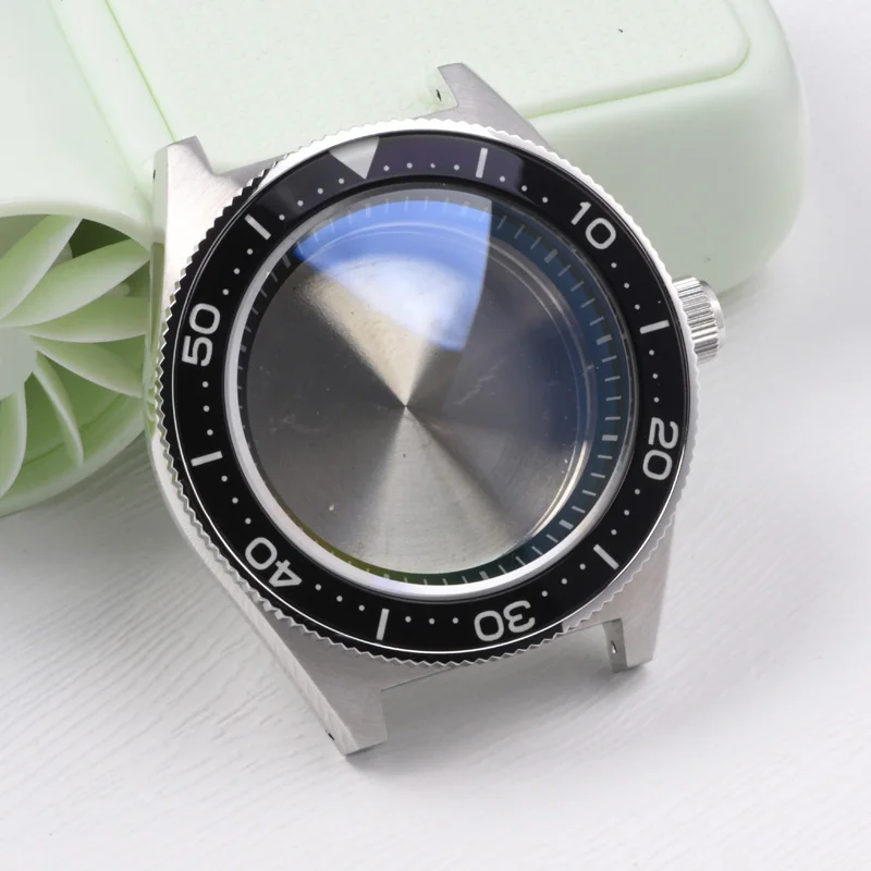 

62MAS watch case Stainless Steel luminous Sapphire diving case fits Seiko mod for NH35A NH36A Automatic Movement Accessories