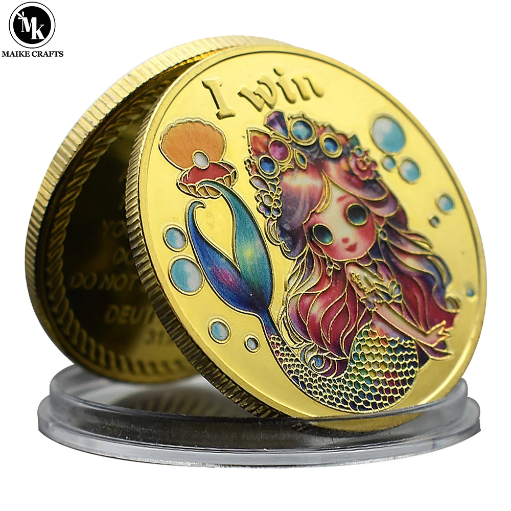 

Mermaid Collectible Coin I Win&You Lose Decision Coin Commemorative Gift