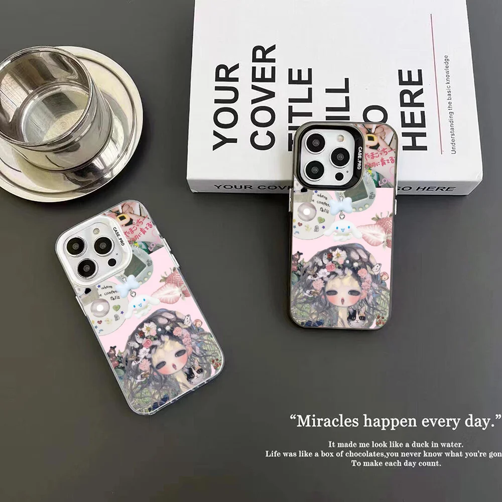 Aya Takano Japanese Painter Phone Case IMD Color Silver Shell For IPhone 16 15 14 13 12 Pro Max Plus