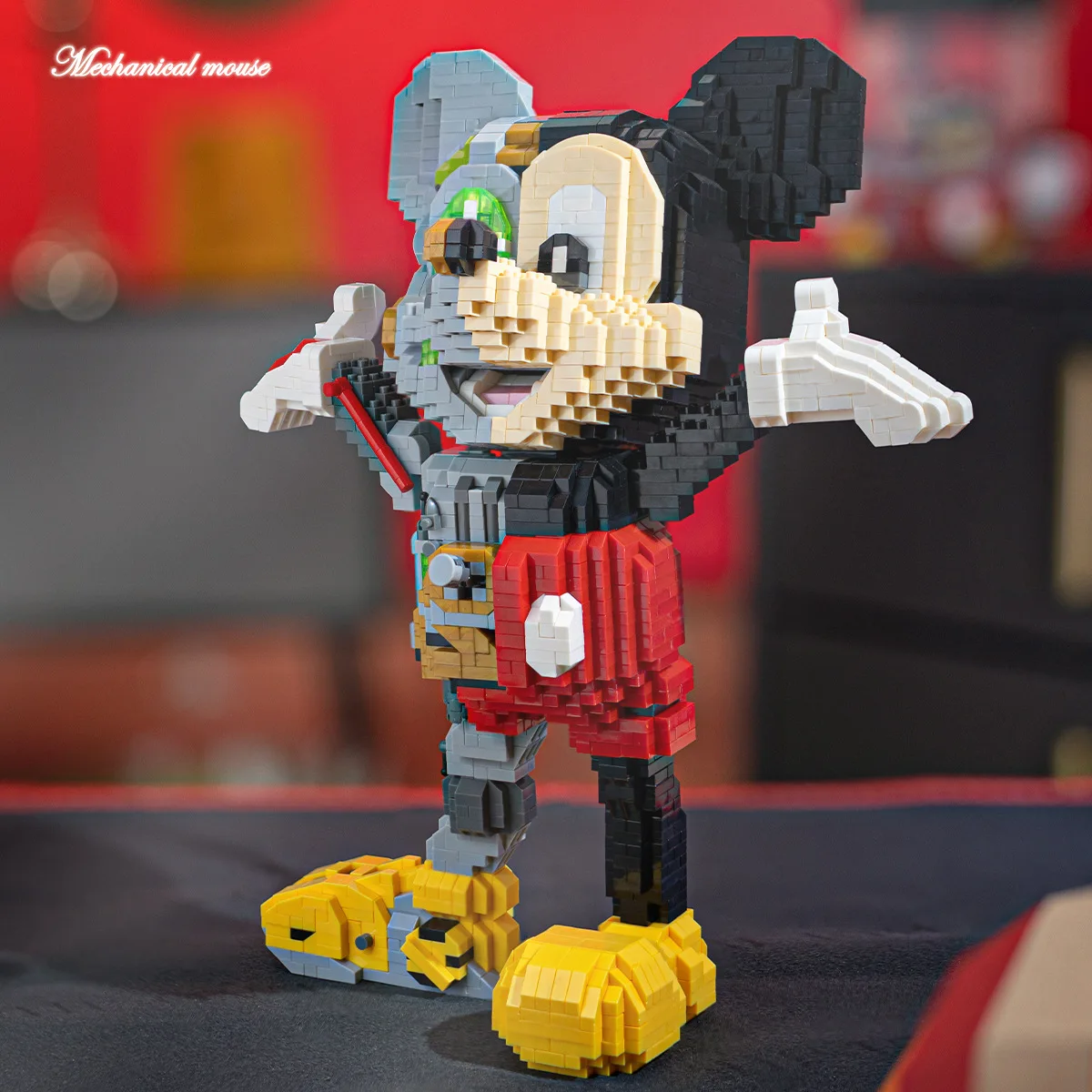 Nova Disney série Mickey Minnie Donald Duck modelo blocos de construção de micro partículas montados brinquedos de decoração de presente infantil