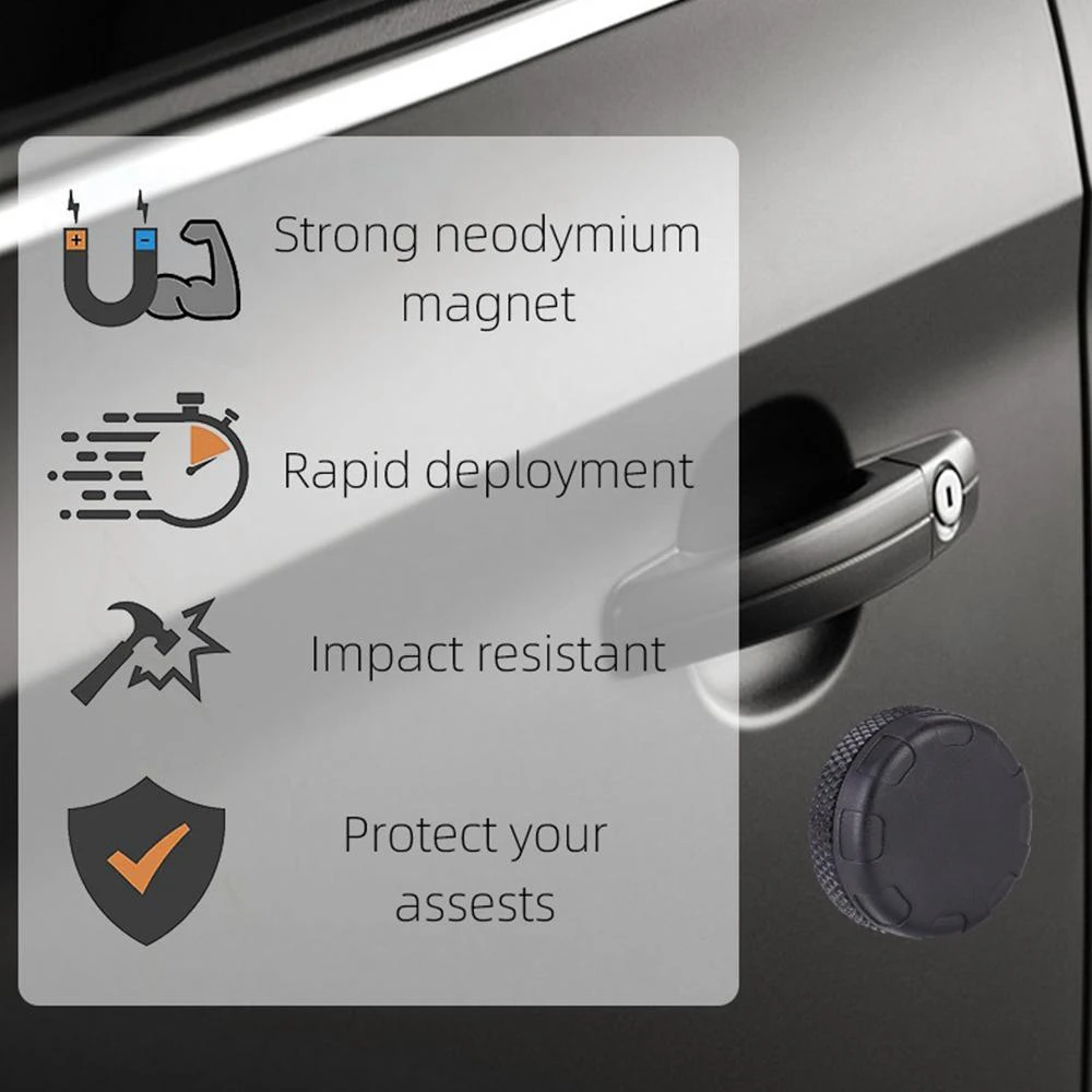 For Airtag Case Magnet Anti-Lost GPS Tracker Holder Shockproof  Protective Case Magnetic Mount Hidden for Car Bike Motorcycle
