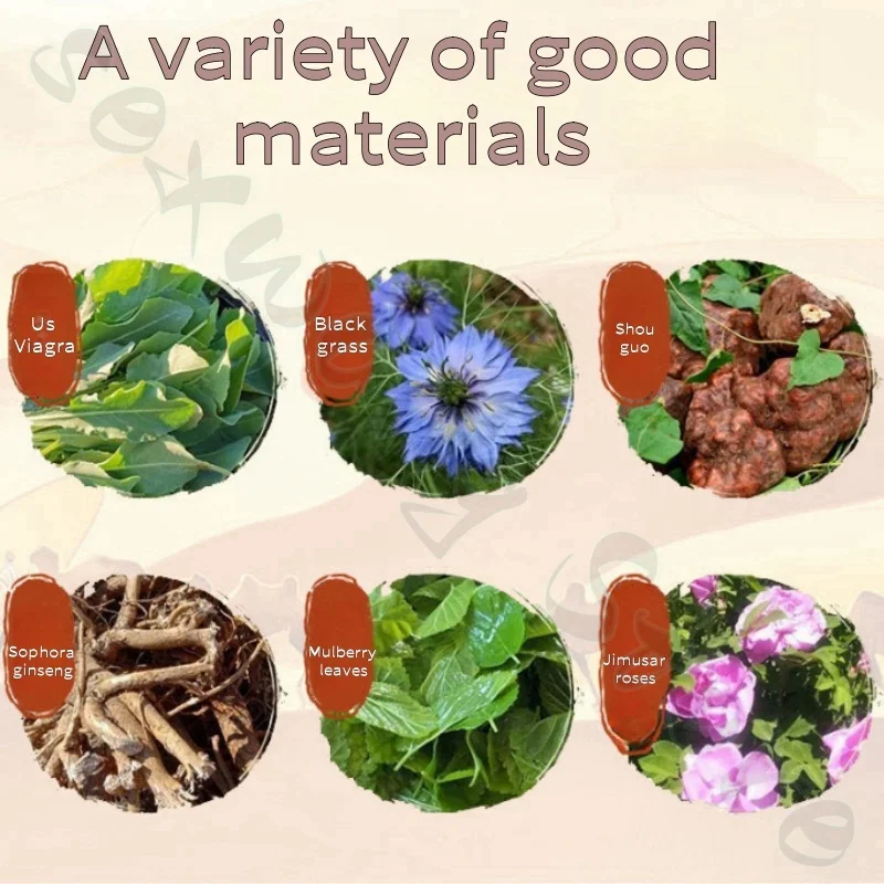 شامبو Usmann الطبيعي المصنوع يدويًا يعزز الشعر المهدئ وتجذيف الشعر المنعش ويحسن الزيت الجاف وإصلاح المجعد لون بيرم #3